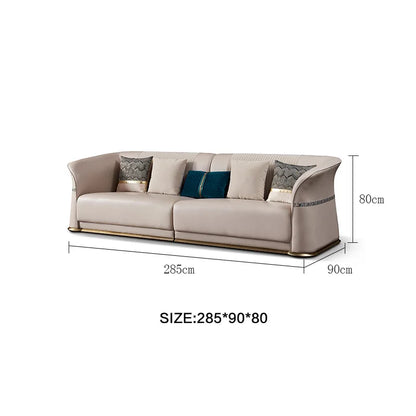 Post-Modern Leather Sofa