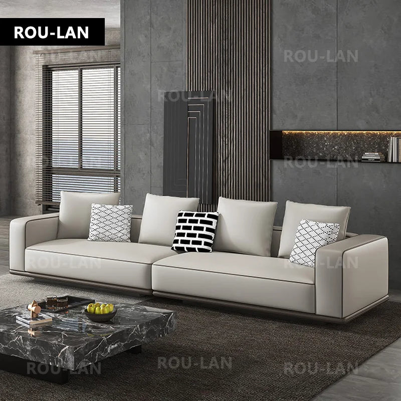 Simple Leather Sofa