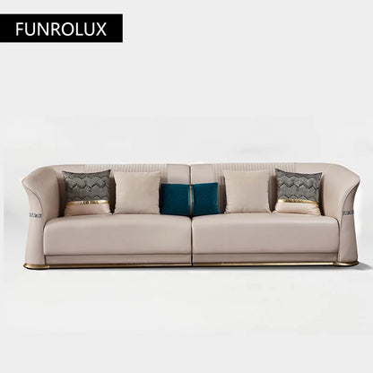 Post-Modern Leather Sofa