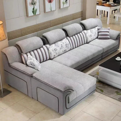 Wood Beige European Sofa