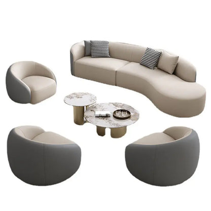Modern Midcentury Sectional Sofa Set