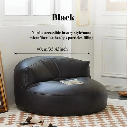 Single Person Reclining Lazy Sofa Chair with Thickened Leather