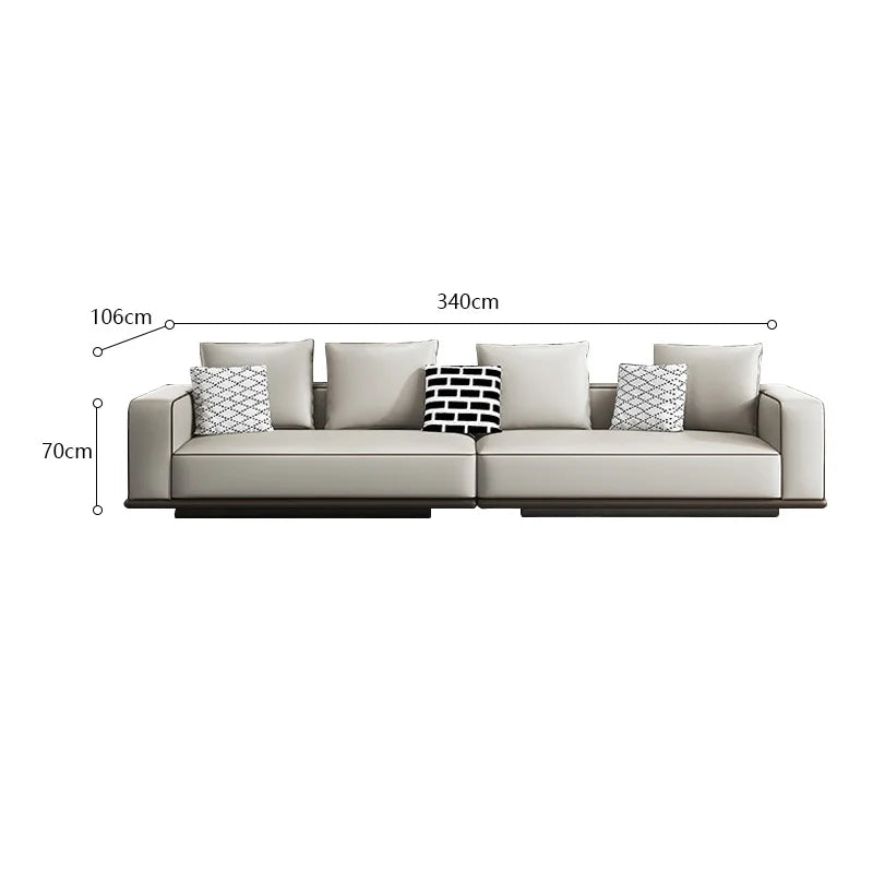 Simple Leather Sofa