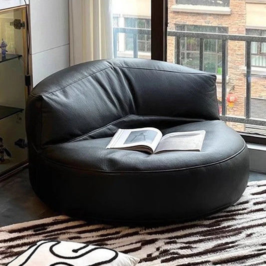 Single Person Reclining Lazy Sofa Chair with Thickened Leather