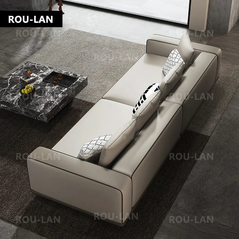 Simple Leather Sofa
