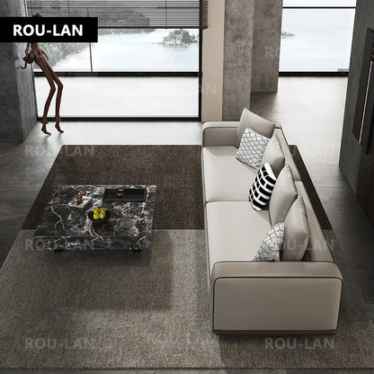Simple Leather Sofa