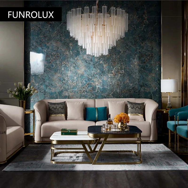 Post-Modern Leather Sofa