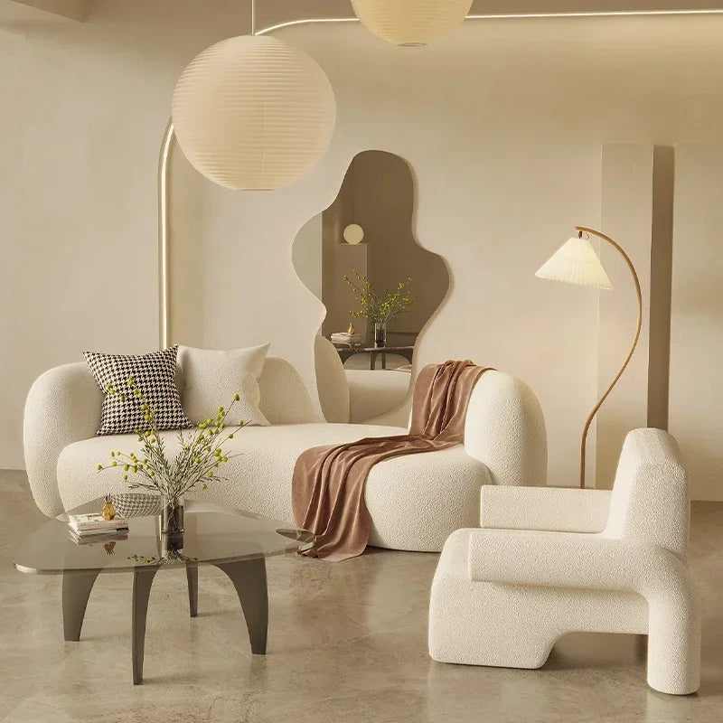 Modern Luxury Sectional Sofa Set with Recliner