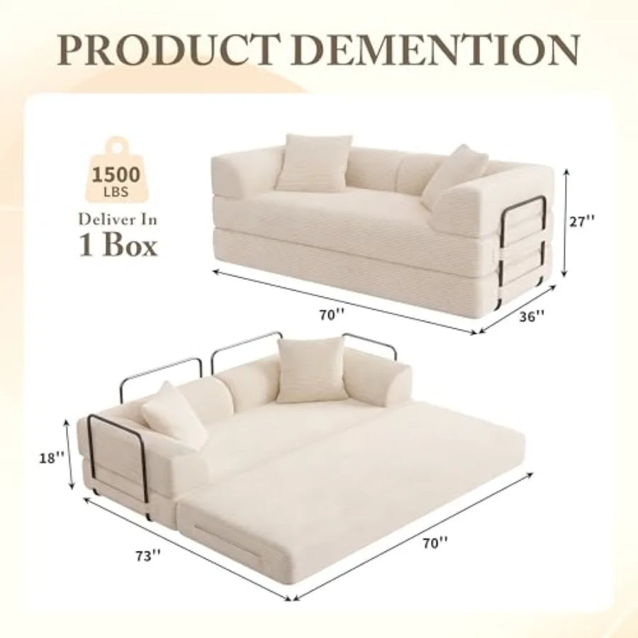 Cloud Boneless Convertible Floor Sofa Bed