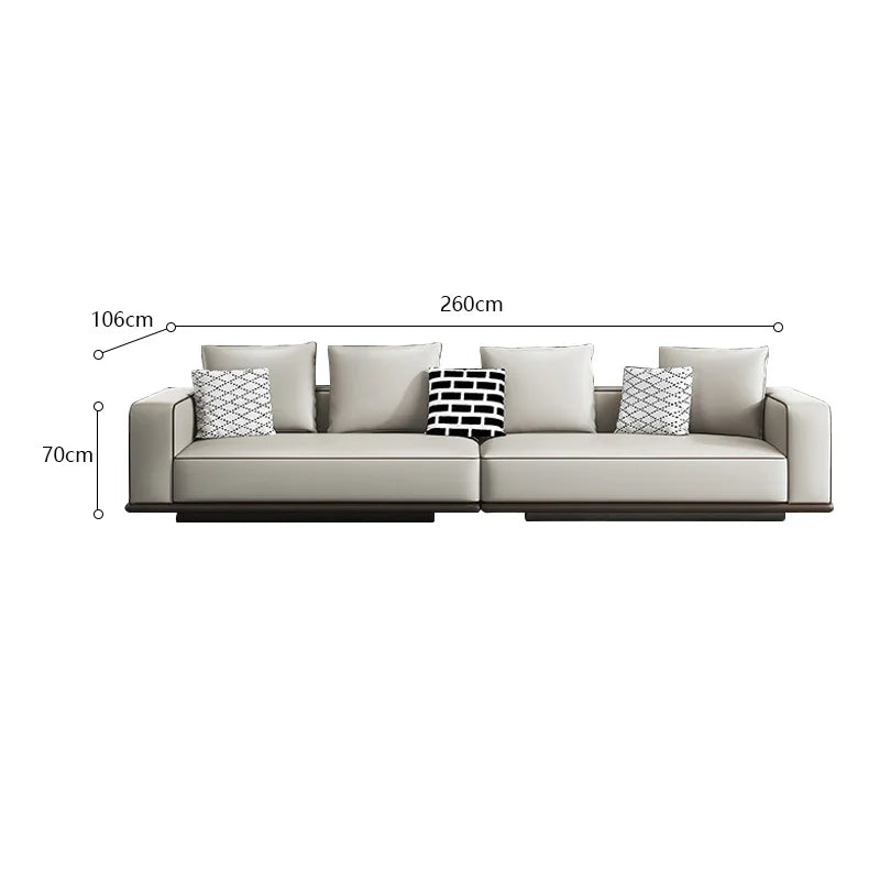 Simple Leather Sofa