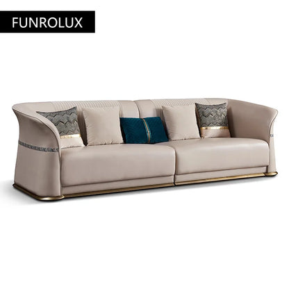 Post-Modern Leather Sofa
