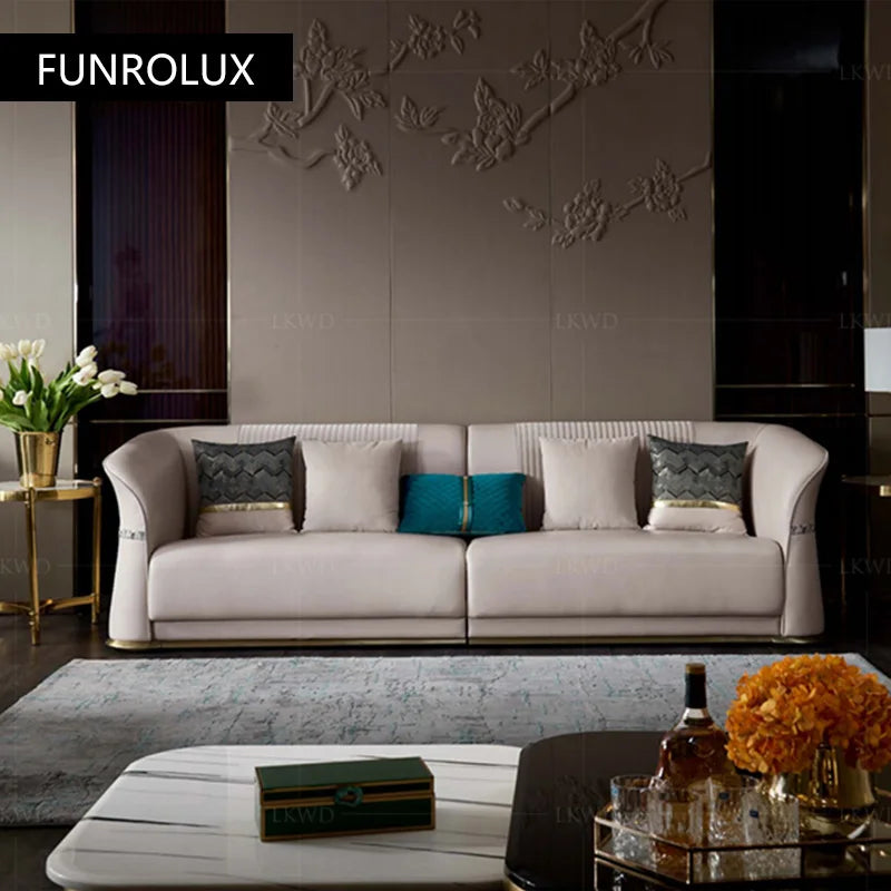 Post-Modern Leather Sofa